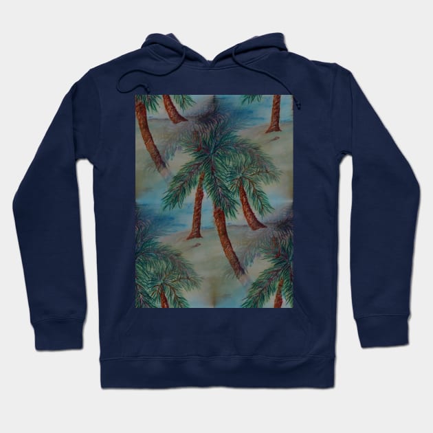 Palm Tree Paradise Hoodie by MJDiesl